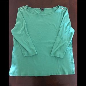 XL Ann Taylor Mint Green Shirt